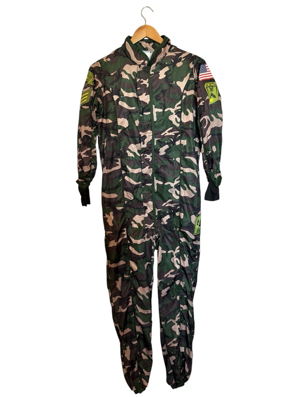 Kids Camo One-Piece Jumpsuit - Green Camo Spooktacular Creations Costume XL